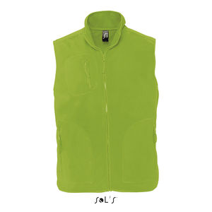 Gilet personnalisé polaire unisexe sans manches | Norway Lime