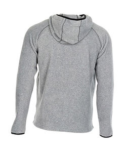 Polaire personnalisée homme manches longues avec capuche | Active Power Fleece Jacket Grey Heather