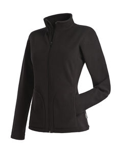 Polaire publicitaire femme manches longues | Active Fleece Jacket Women Black Opal