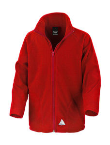 Veste publicitaire enfant manches longues raglan | Junior/Youth Microfleece Top Red