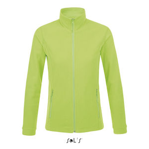 Veste personnalisée micropolaire zippée femme | Nova Women Vert fluo