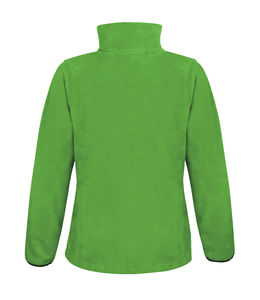 Polaire publicitaire femme manches longues cintrée | Womens Fashion Fit Outdoor Vivid Green