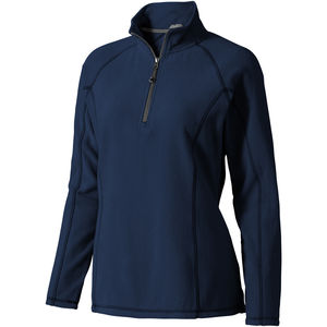 Veste publicitaire micro-polaire 1/4 de zip femme Bowlen Marine