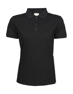 Polo personnalisé femme manches courtes | Skuli Black