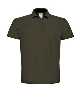 Polo homme publicitaire | ID.001 Piqué Polo Brown