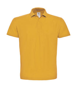 Polo homme publicitaire | ID.001 Piqué Polo Chili Gold