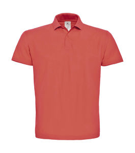 Polo homme publicitaire | ID.001 Piqué Polo Pixel Coral