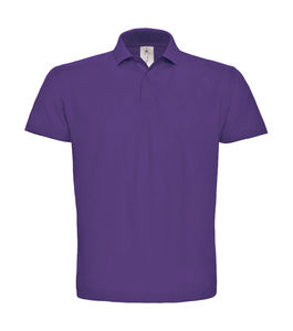 Polo homme publicitaire | ID.001 Piqué Polo Purple