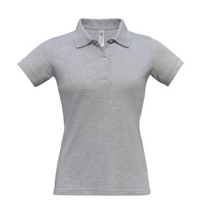 Polo femme publicitaire | Safran Pure women Polo Heather Grey