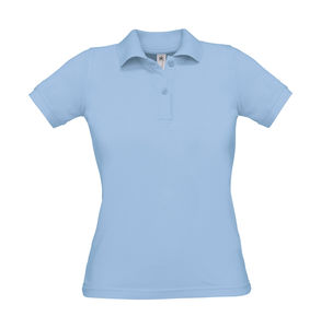 Polo femme publicitaire | Safran Pure women Polo Sky Blue
