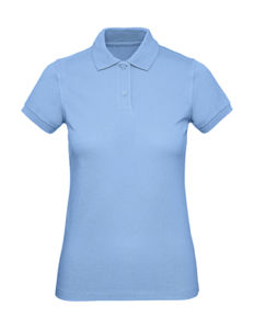 Polo bio femme personnalisé | Inspire Polo  women Sky Blue