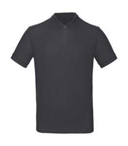 Polo bio homme publicitaire | Inspire Polo  men Dark Grey