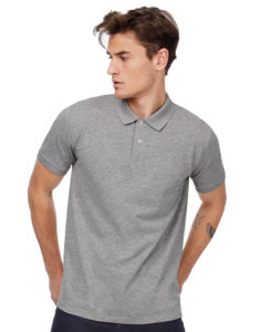 Polo bio homme publicitaire | Inspire Polo  men Heather Grey