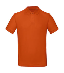 Polo bio homme publicitaire | Inspire Polo  men Urban Orange