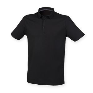 Polo coton 190 publicitaire | Men's fashion polo Black