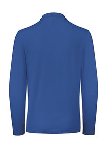 Polo homme manches longues personnalisé | ID.001 LSL Polo Royal Blue