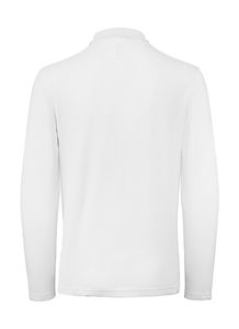 Polo homme manches longues personnalisé | ID.001 LSL Polo White