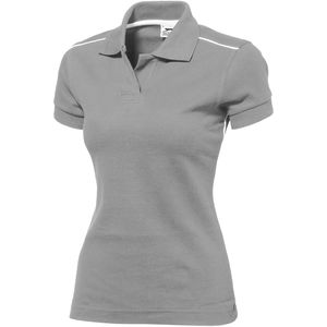 Polo publicitaire manches courtes femme Backhand Gris