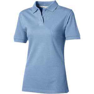 Polo publicitaire manches courtes femme Forehand Bleu clair
