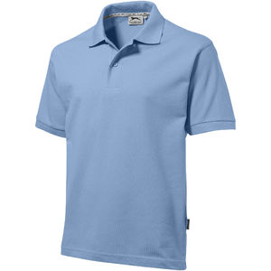 Polo personnalisé manches courtes pour hommes Forehand Bleu clair
