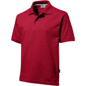 Polo personnalisé manches courtes pour hommes Forehand Rouge foncé