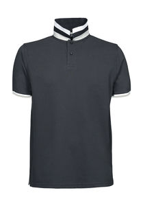 Polo publicitaire homme manches courtes | Ronde Dark Grey