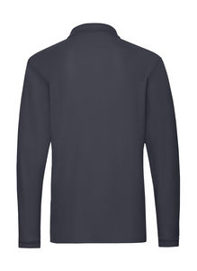 Polo manches longues premium publicitaire | Premium Long Sleeve Polo Deep Navy