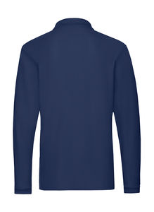 Polo manches longues premium publicitaire | Premium Long Sleeve Polo Navy