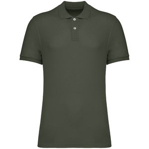 Polo personnalisé bio maille piquée homme Organic khaki