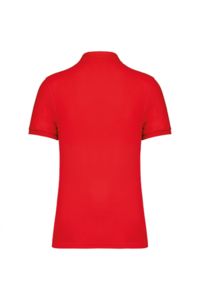 Polo personnalisé bio maille piquée homme Poppy Red