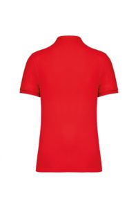 Polo personnalisé bio maille piquée homme Poppy Red