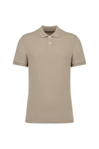 Polo personnalisé bio maille piquée homme Wet sand 3