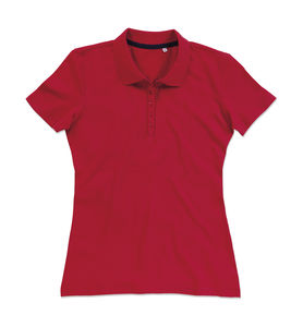 Polo publicitaire femme manches courtes | Hanna Polo Women Crimson Red