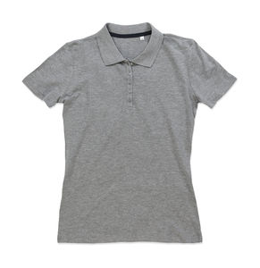 Polo publicitaire femme manches courtes | Hanna Polo Women Grey Heather