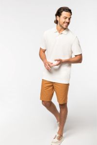 Polo coton bio homme publicitaire 1