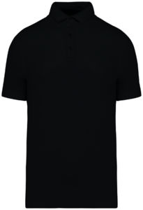 Polo coton bio homme publicitaire Black