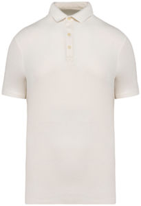 Polo coton bio homme publicitaire Ivory