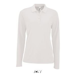 Polo personnalisé piqué femme | Perfect LSL Women Blanc