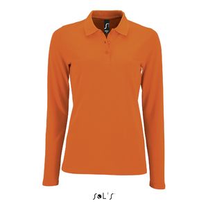 Polo personnalisé piqué femme | Perfect LSL Women Orange