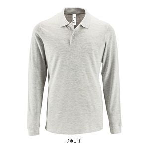 Polo personnalisé piqué manches longues homme | Perfect LSL Men Blanc chine