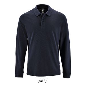 Polo personnalisé piqué manches longues homme | Perfect LSL Men French marine