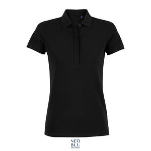 Polo Piqué publicitaire | Owen Women Noir profond