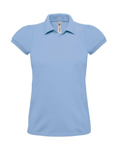 Polo femme heavymill publicitaire | Heavymill women Polo Sky Blue