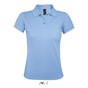 Polo personnalisé femme polycoton | Prime Women Ciel