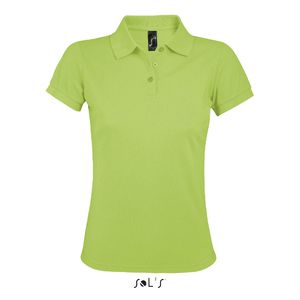 Polo personnalisé femme polycoton | Prime Women Vert pomme