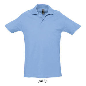 Polo publicitaire homme | Spring II Ciel