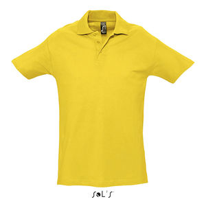 Polo publicitaire homme | Spring II Jaune