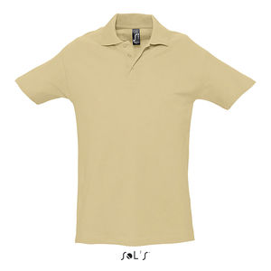 Polo publicitaire homme | Spring II Sable