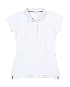 Polo personnalisé cintré femme manches courtes | Newland White