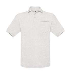 Polo publicitaire manches courtes | Safran Pocket Polo Ash